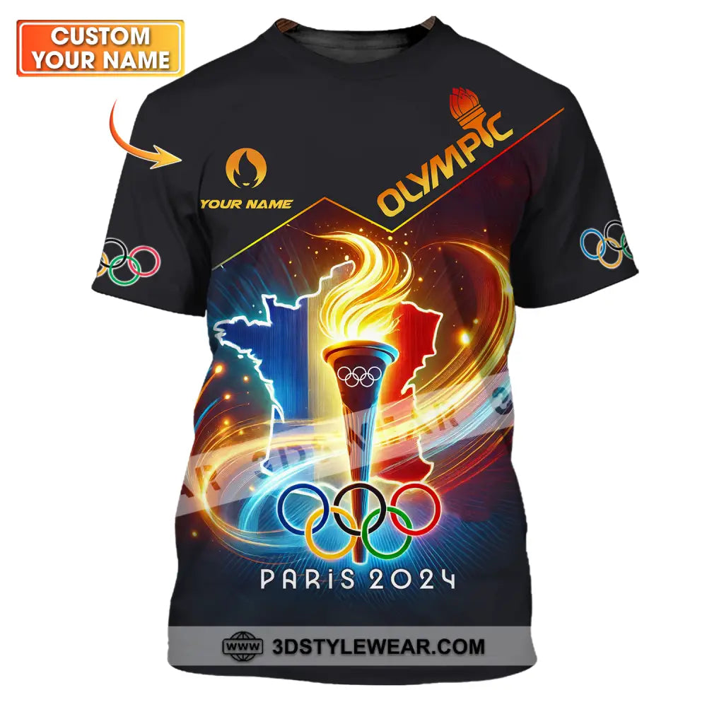 Unisex Shirt - Custom Name Olympic Shirt, Olympic Paris 2024 Unisex Shirt - Custom Name Olympic Shirt, Olympic Paris 2024