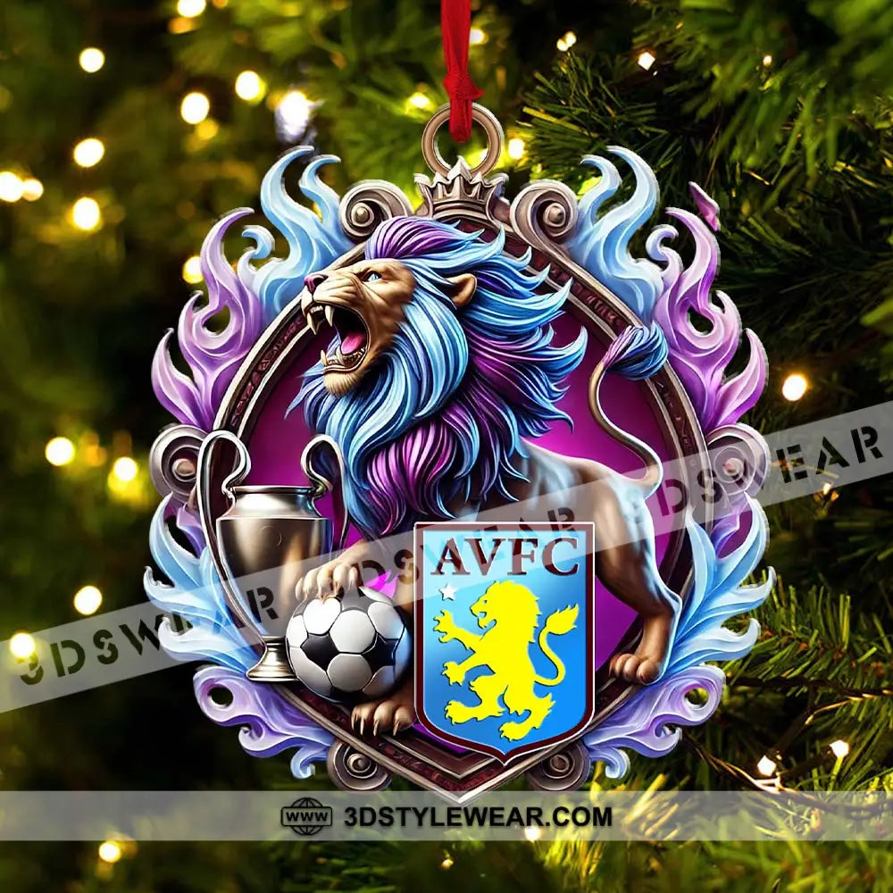 Avlfc Ornament Christmas Gift For Football Lover 3.54’’ / 1