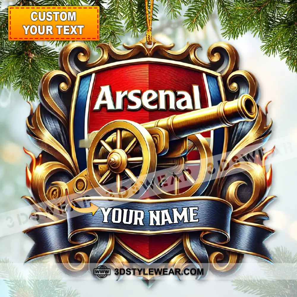 Custom Name Ornament The Gunners Gifts 1 Pack