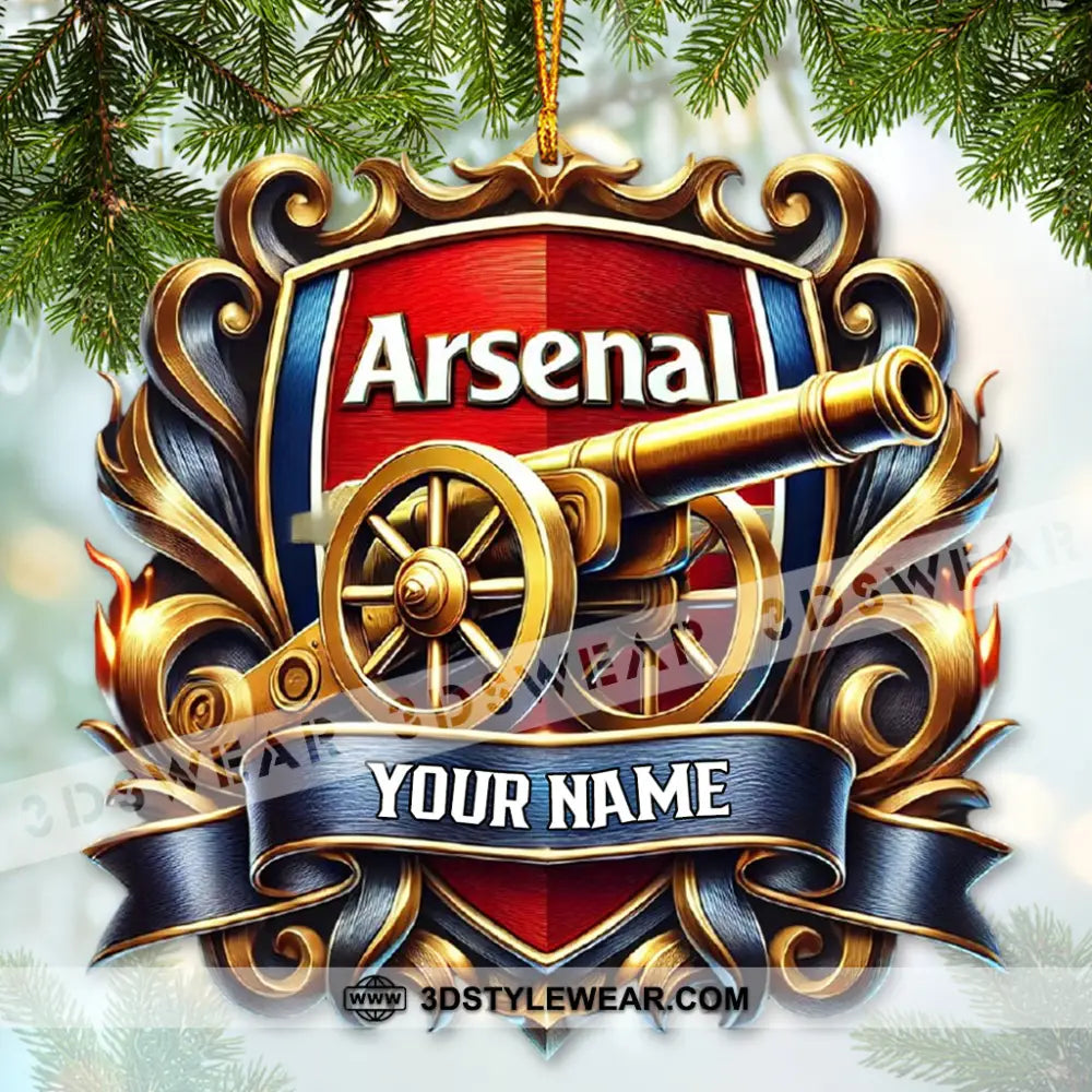 Custom Name Ornament The Gunners Gifts