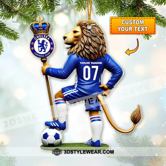 Custom Name Chelsea Ornament Christmas Gift For Football Lover