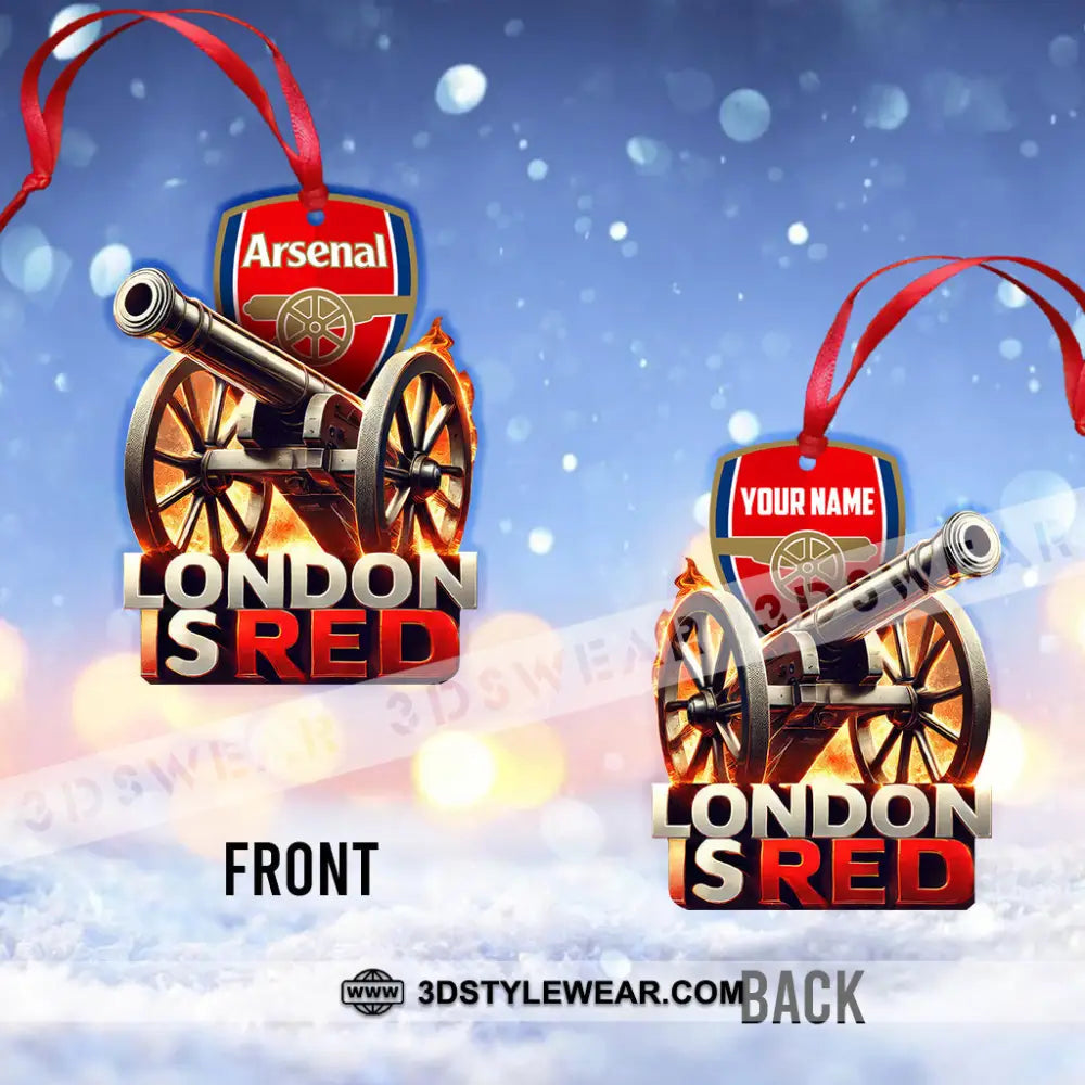 Custom Name The Gunners Ornament Christmas Gift For Lover