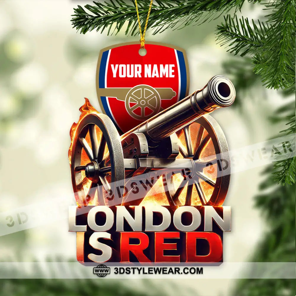 Custom Name The Gunners Ornament Christmas Gift For Lover 3.54’’ / 1