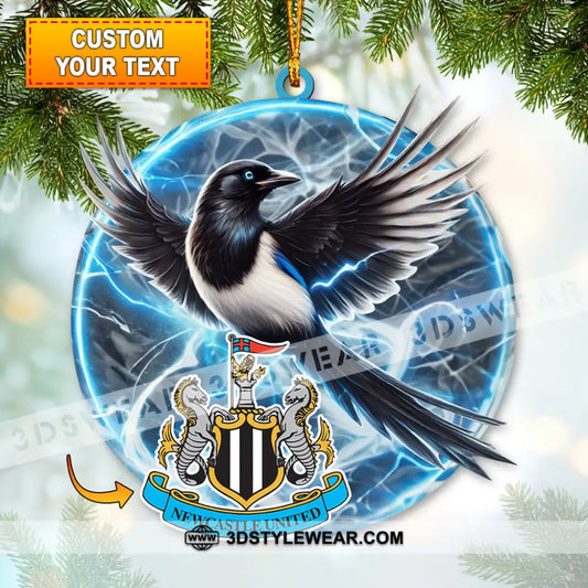 Custom Name The Magpies Ornament Christmas Gift For Newcastle United Lover