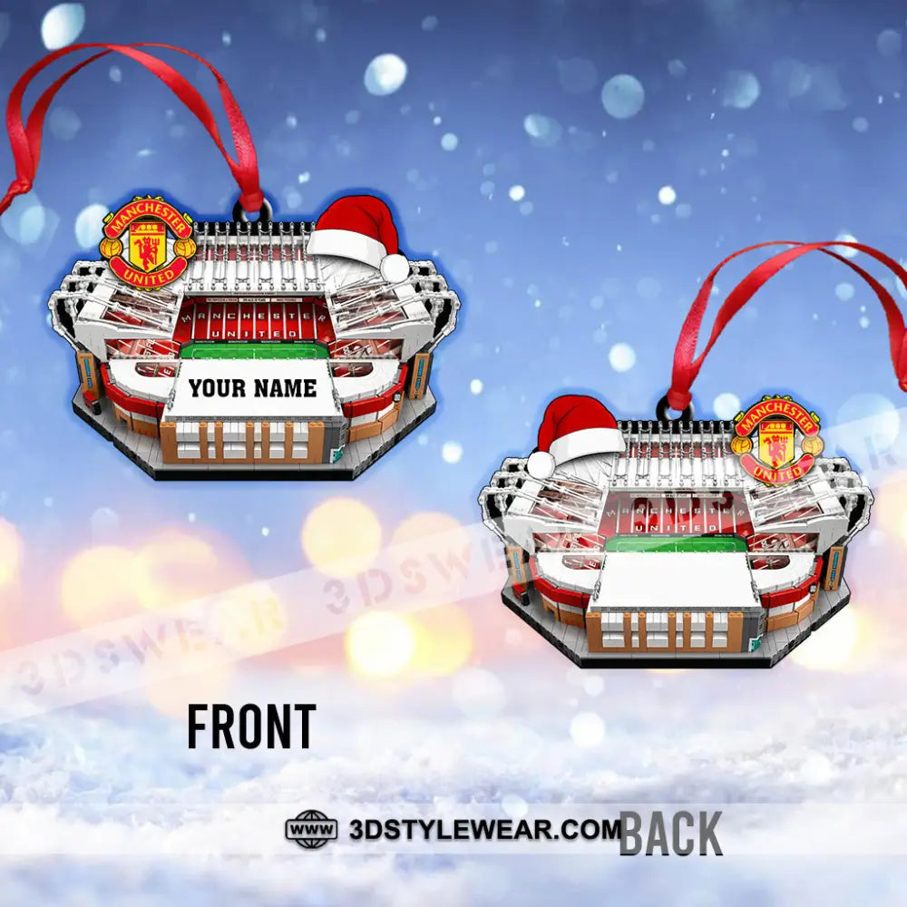 Custom Name Manchester United Ornament Christmas Gift For Football Lover