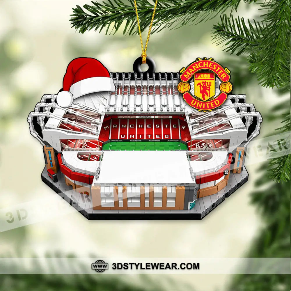 Custom Name Manchester United Ornament Christmas Gift For Football Lover