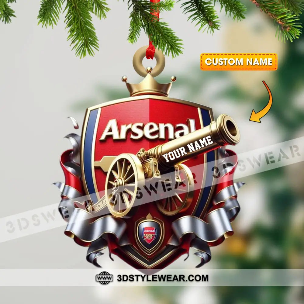 Custom The Gunners Lover Ornament Personalized 3.54’’ / 1