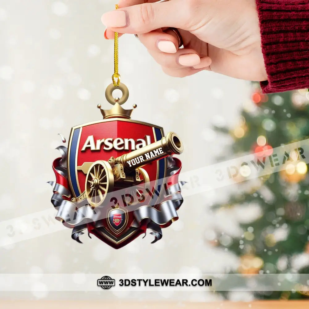 Custom The Gunners Lover Ornament Personalized