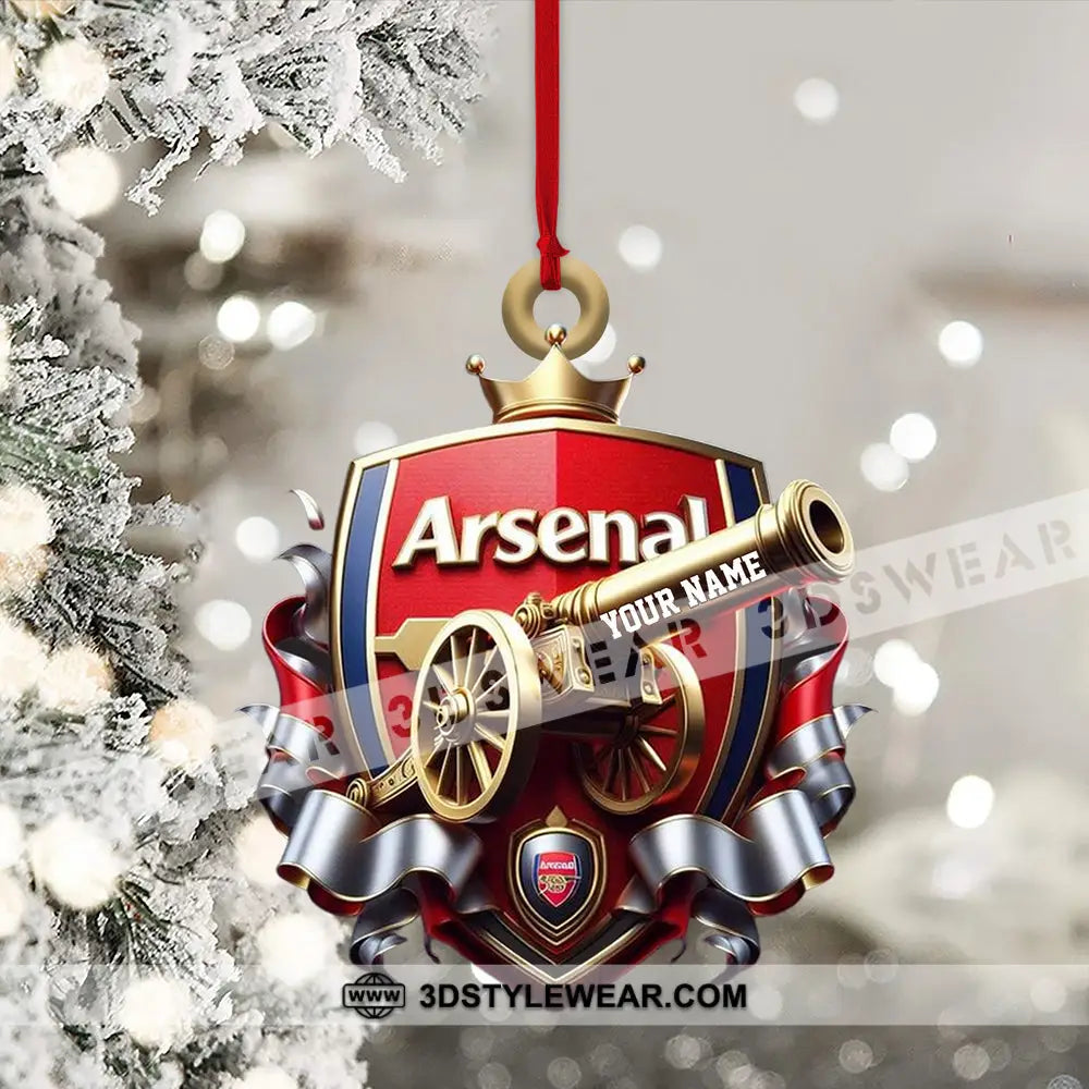 Custom The Gunners Lover Ornament Personalized