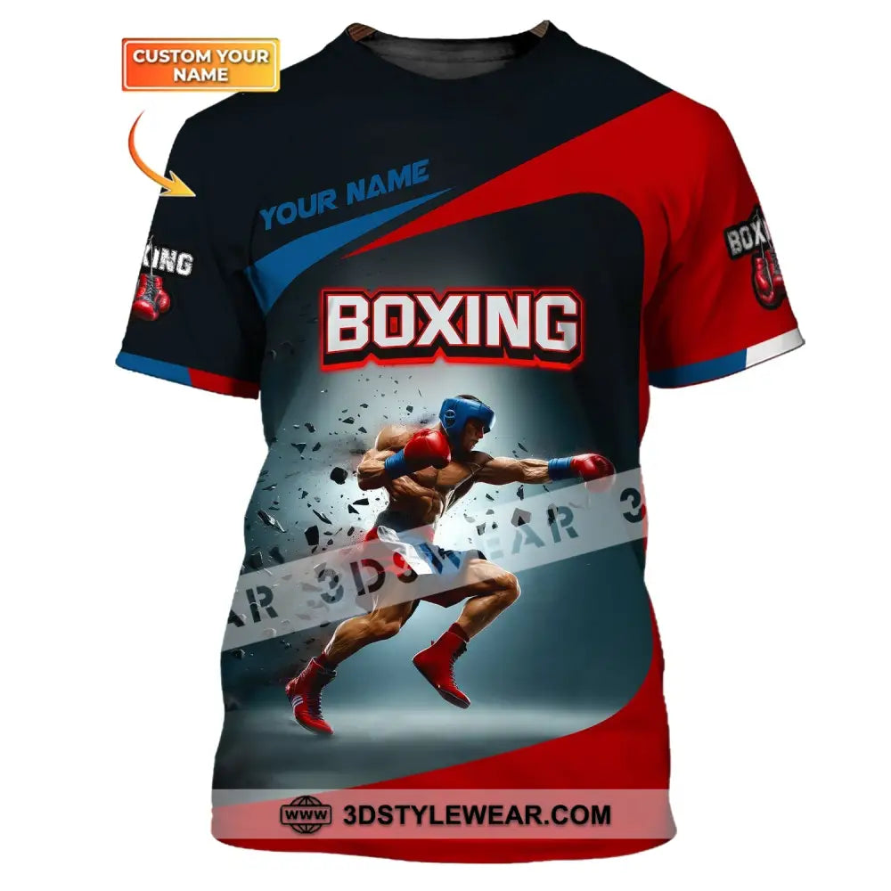 Man Shirt Boxing Custom Name T-Shirt Polo Gift For Lover