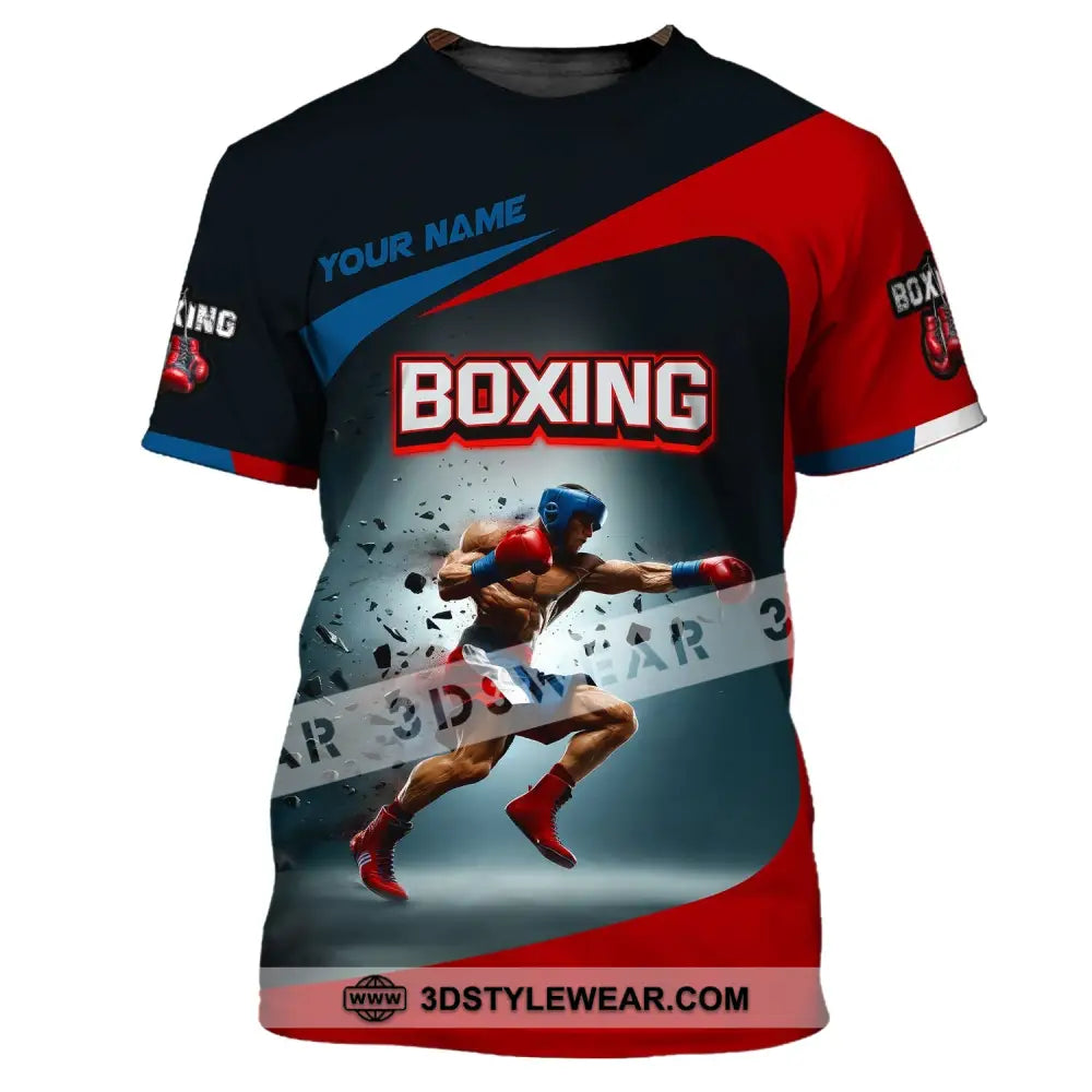 Man Shirt Boxing Custom Name T-Shirt Polo Gift For Lover / S