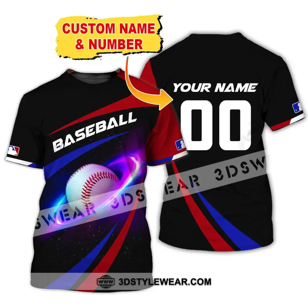 Man Shirt Custom Name And Number Baseball T-Shirt Gift For Player