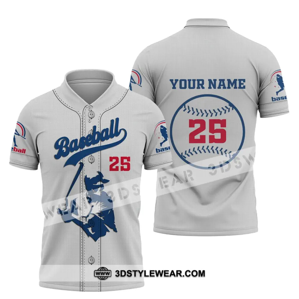 Man Shirt Custom Name And Number Baseball T-Shirt Gift For Player Polo / S