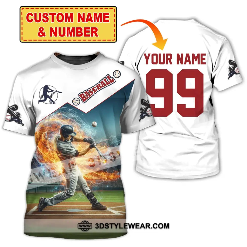 Man Shirt Custom Name Baseball Polo T-Shirt Hoodie Long Sleeve