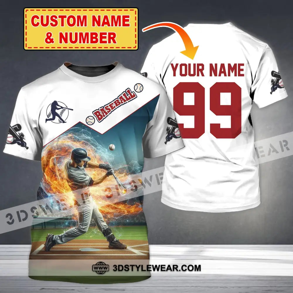 Man Shirt Custom Name Baseball Polo T-Shirt Hoodie Long Sleeve