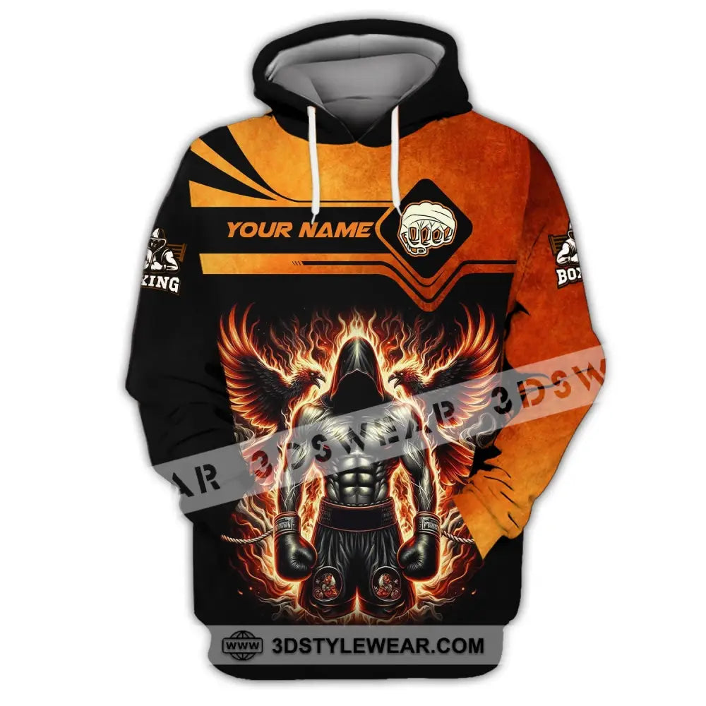 Man Shirt Custom Name Boxing Gift For Lover Hoodie / S T-Shirt