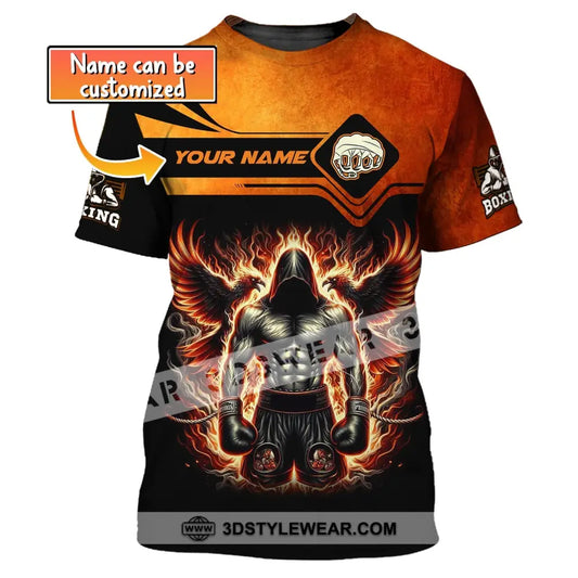 Man Shirt Custom Name Boxing Gift For Lover T-Shirt