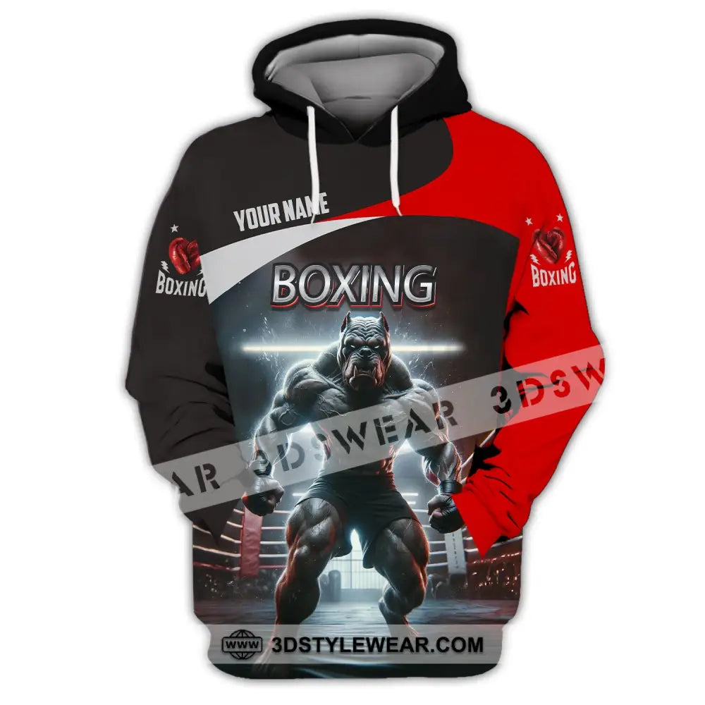 Man Shirt Custom Name Boxing T-Shirt For Club Gift Lovers Hoodie / S T-Shirt