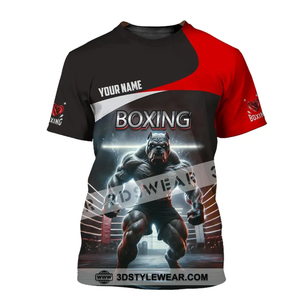 Man Shirt Custom Name Boxing T-Shirt For Club Gift Lovers / S T-Shirt