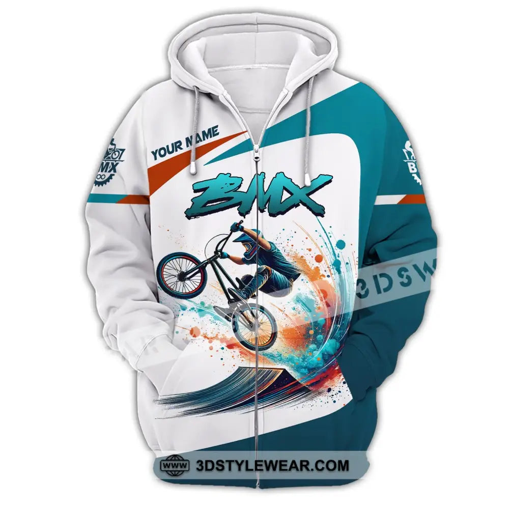 Man Shirt Custom Name For Mountain Bike Lover Polo Long Sleeve Gift Zipper Hoodie / S T-Shirt