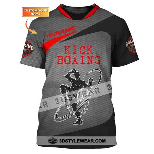 Man Shirt Custom Name Kick Boxing T-Shirt For Lover Gift Players