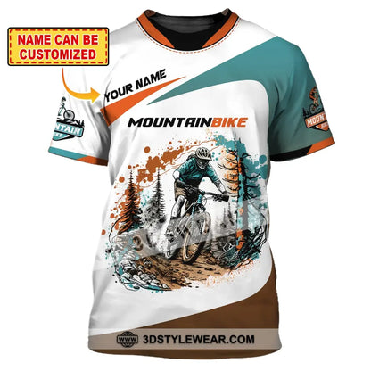 Man Shirt Custom Name Mountain Bike Lover T-Shirt T-Shirt