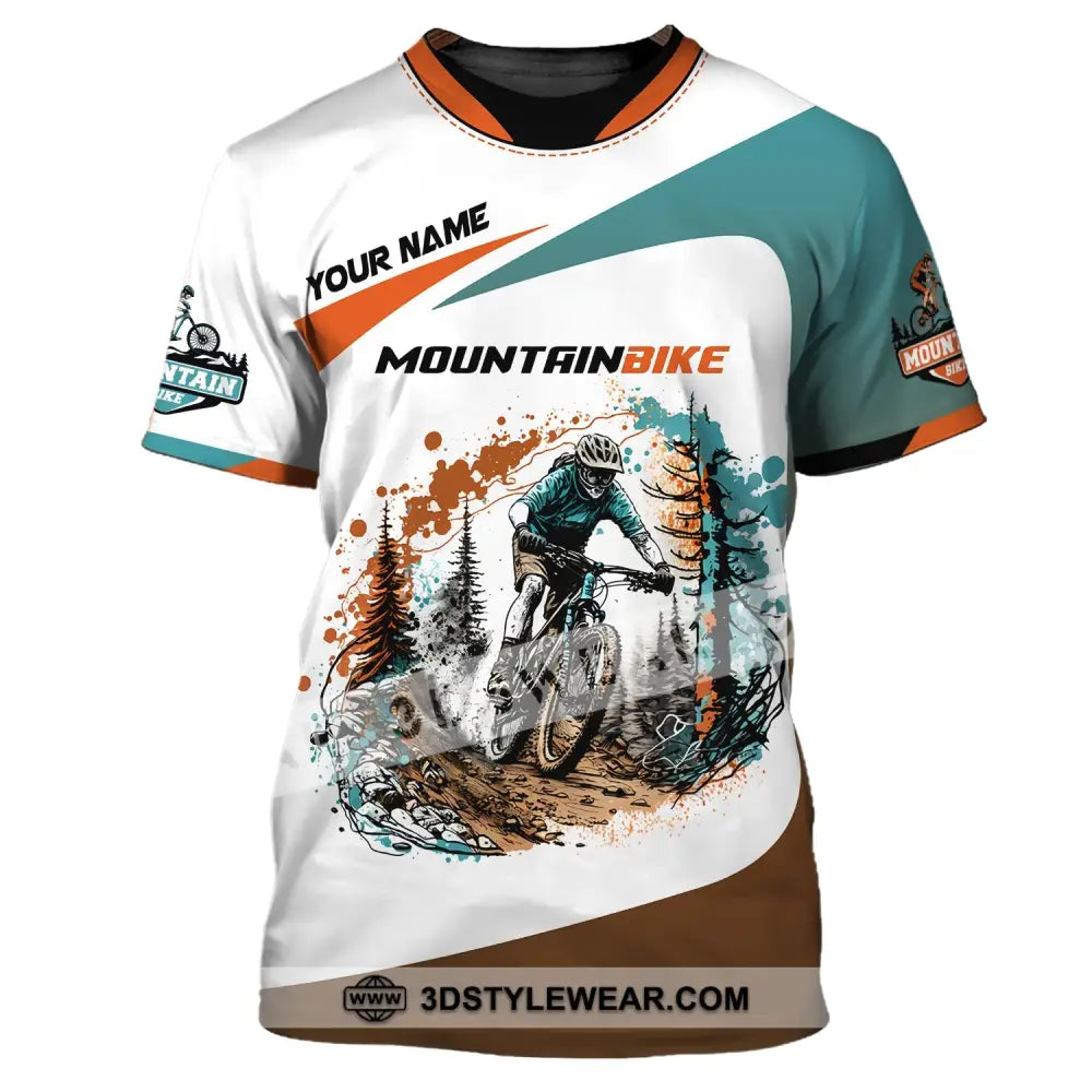 Man Shirt Custom Name Mountain Bike Lover T-Shirt / S T-Shirt