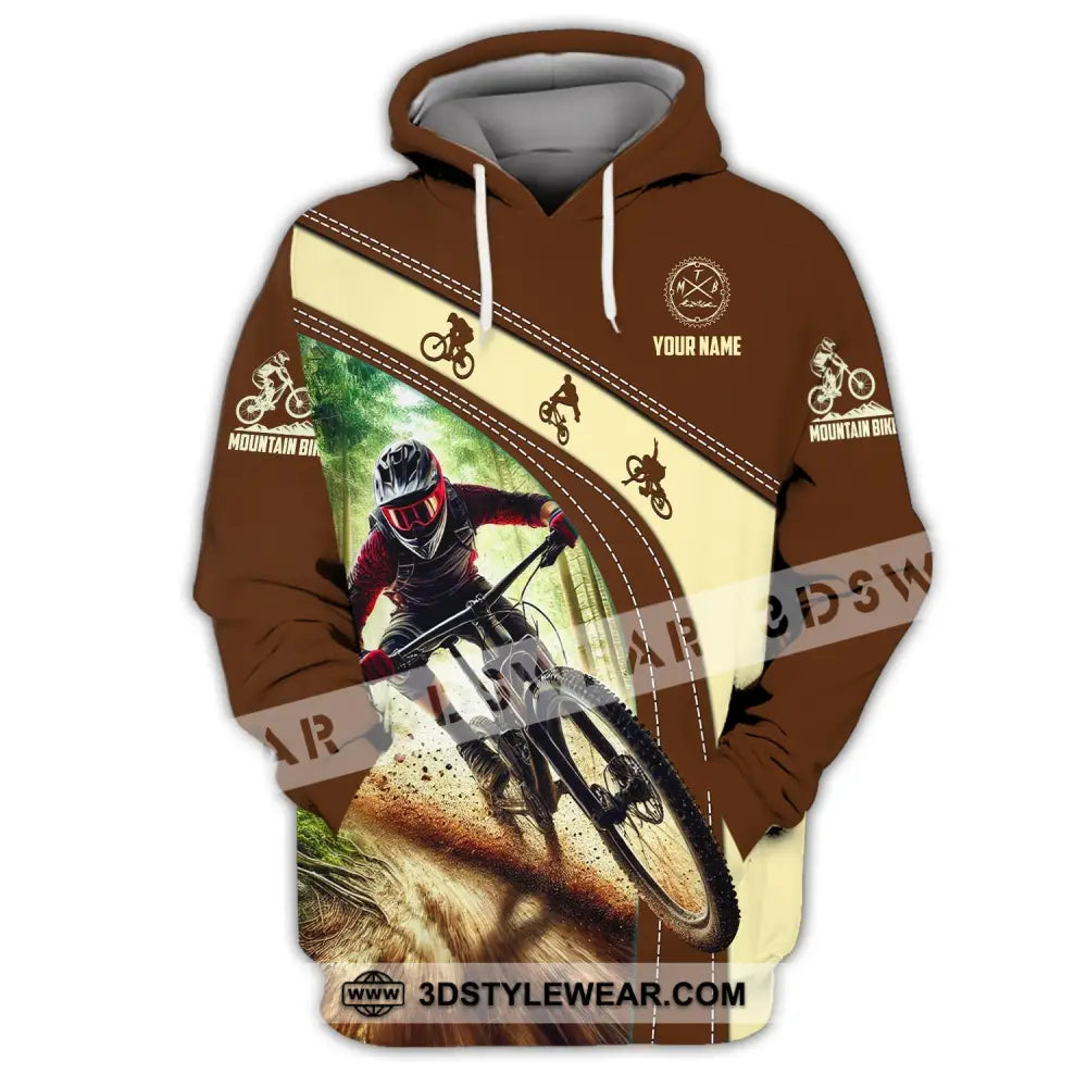 Man Shirt Custom Name Mountain Bike Polo Long Sleeve Gift Hoodie / S T-Shirt