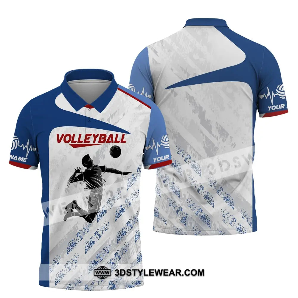 Man Shirt Custom Name Volleyball Gift For Players T-Shirt Club Polo / S