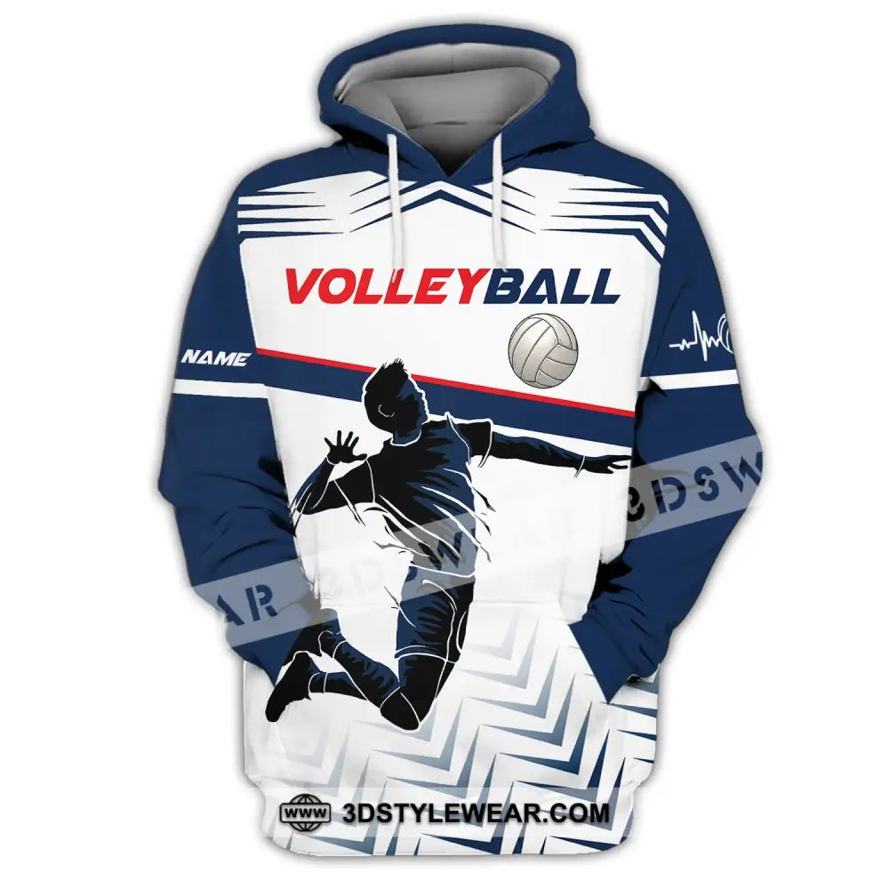 Man Shirt Custom Volleyball T-Shirt For Team Gift Players Hoodie / S