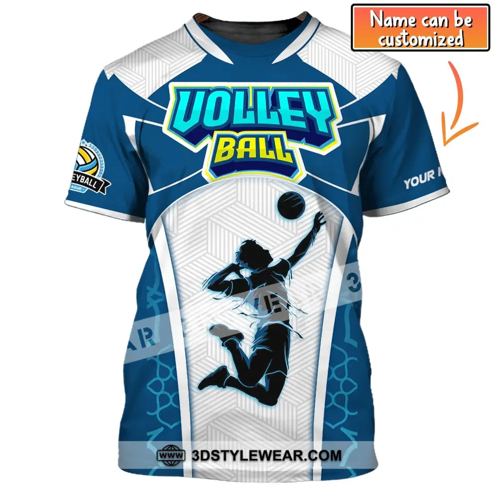 Man Shirt Volleyball Custom League T-Shirt For Club Gift Players