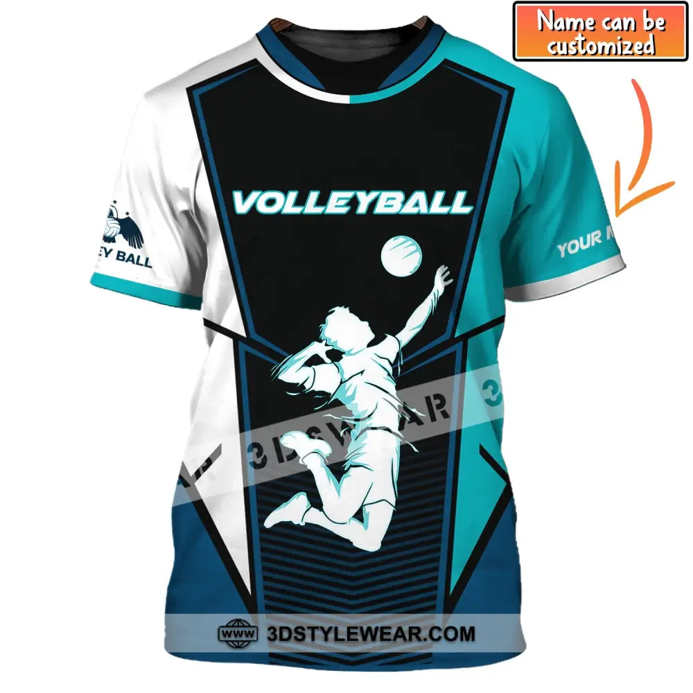 Man Shirt Volleyball Custom Team T-Shirt For Club Gift Players