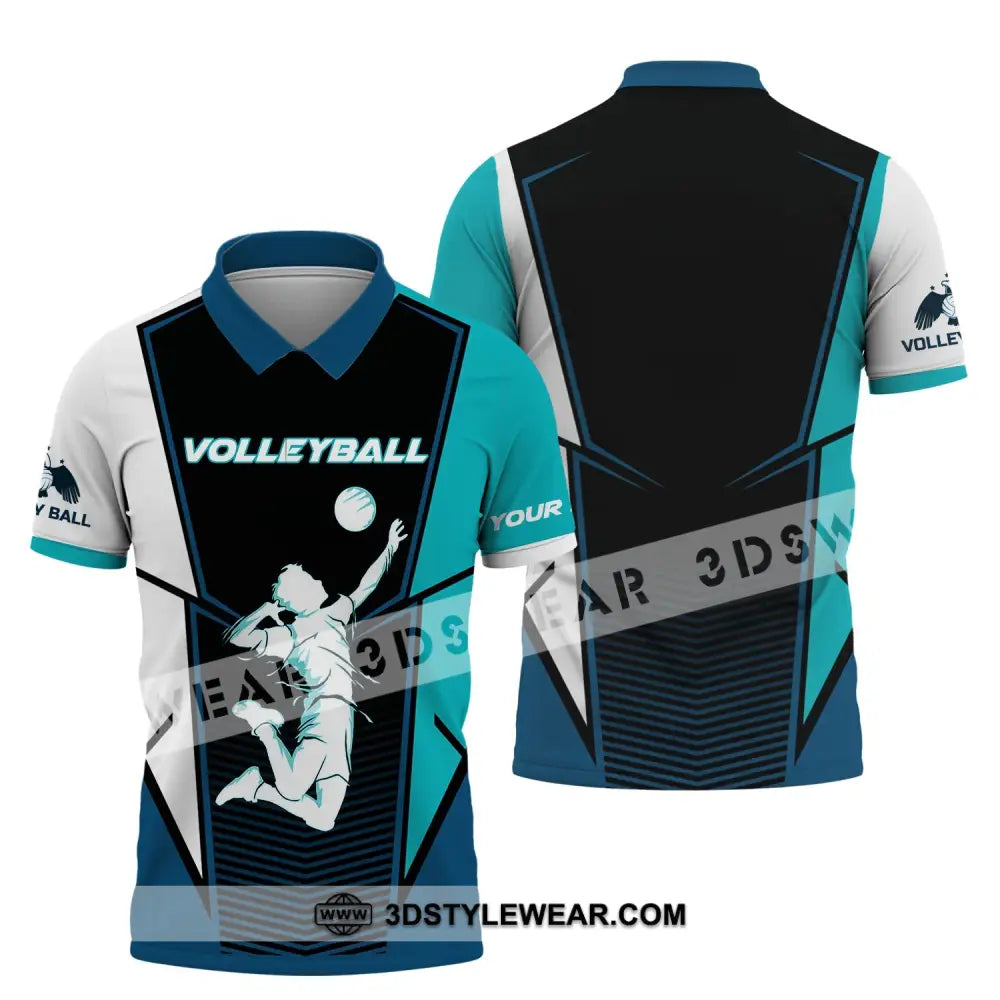 Man Shirt Volleyball Custom Team T-Shirt For Club Gift Players Polo / S