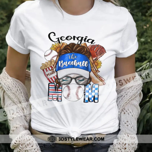 The Baseball Mom Personalized T-Shirt Gift For Lovers Classic Tee/Unisex Tee / White S Apparel