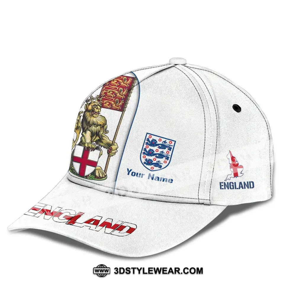 Unisex Cap Custom England Football Name The Three Lions