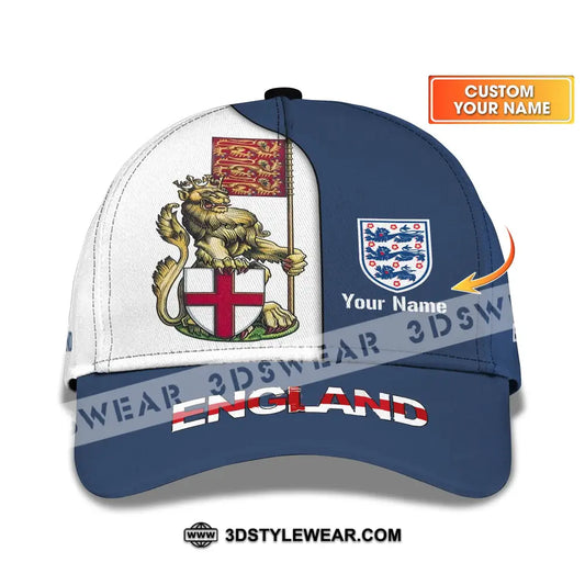 Unisex Cap Custom England Football Name Three Lion