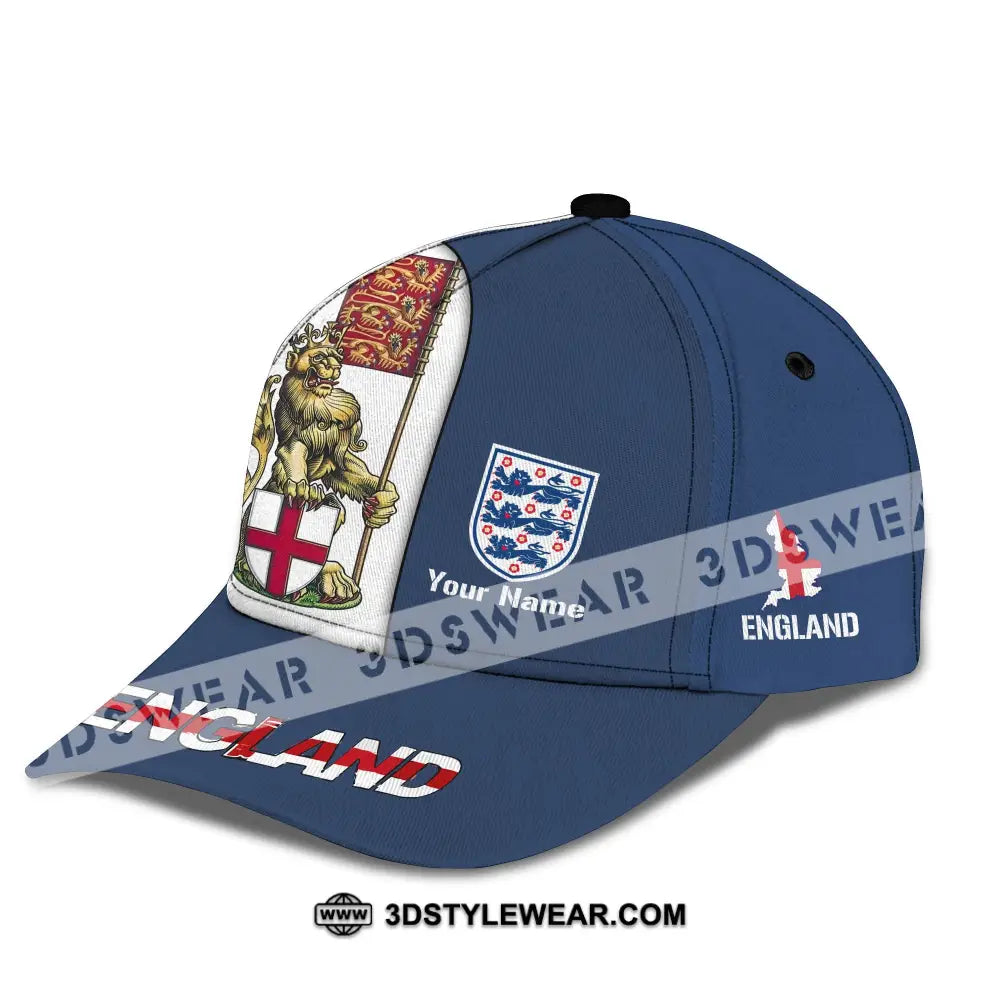 Unisex Cap Custom England Football Name Three Lion