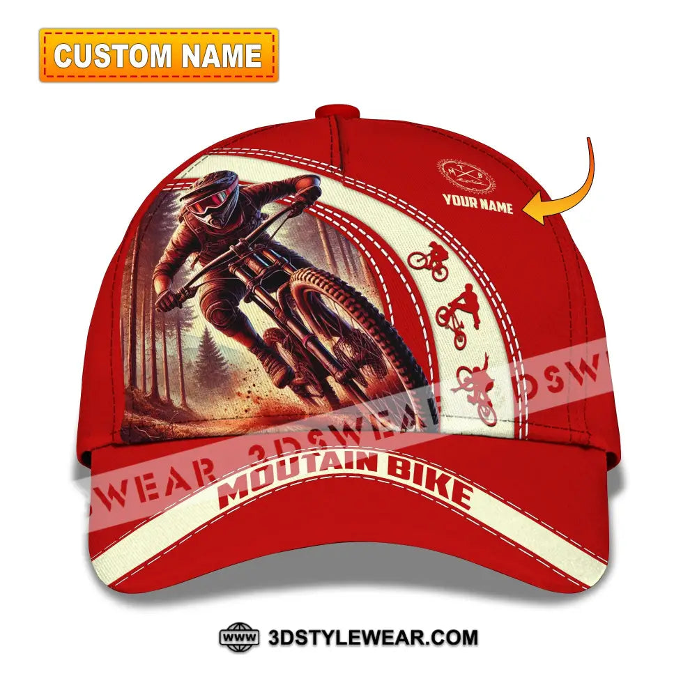 Unisex Cap Custom Name Mountain Bike Hat