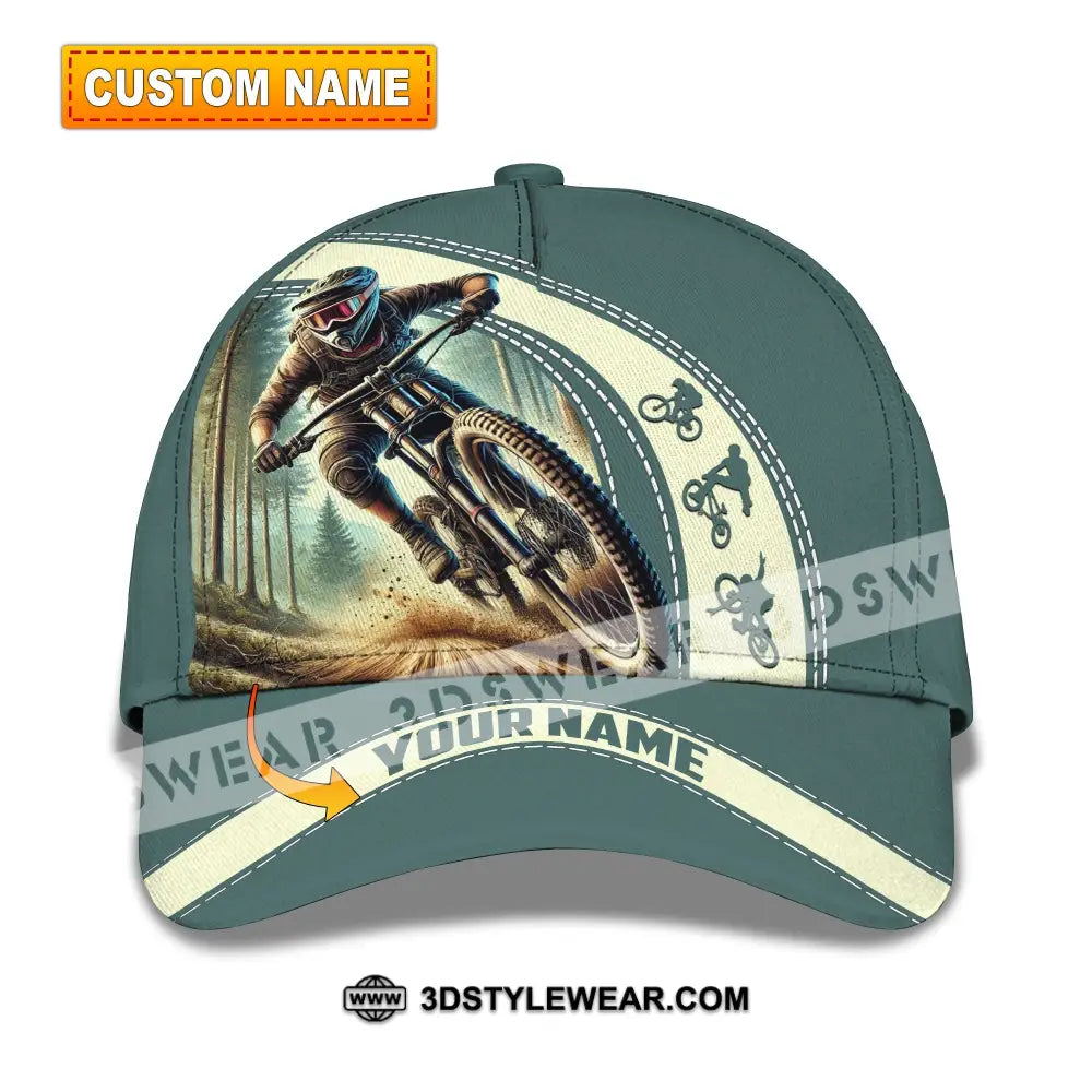 Unisex Cap Custom Name Mountain Bike Hat