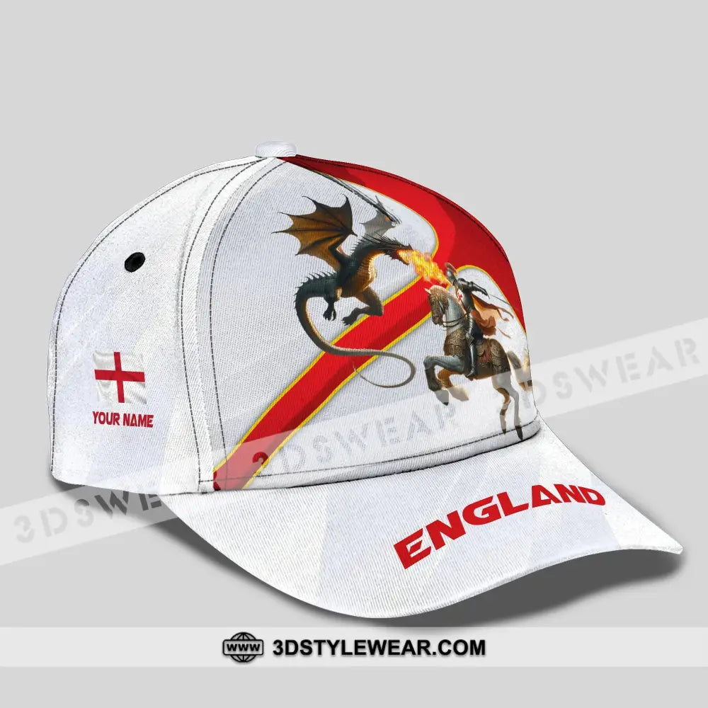 Unisex Classic Cap England English Hat Knight Apparel T-Shirt