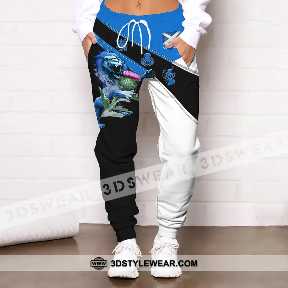 Unisex Clothing Custom Scotland Jogger Pants Lion