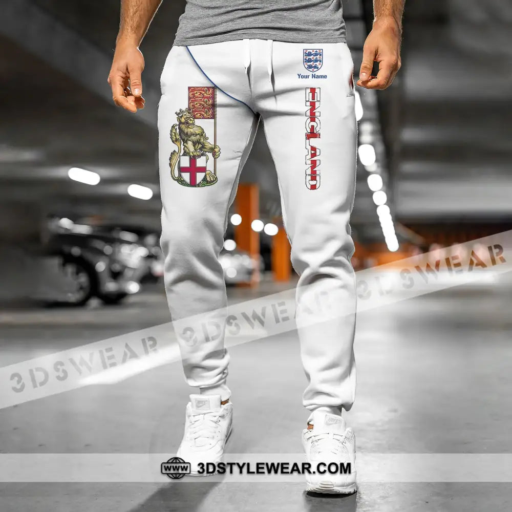 Unisex Pants - Custom England Football Name The Three Lion