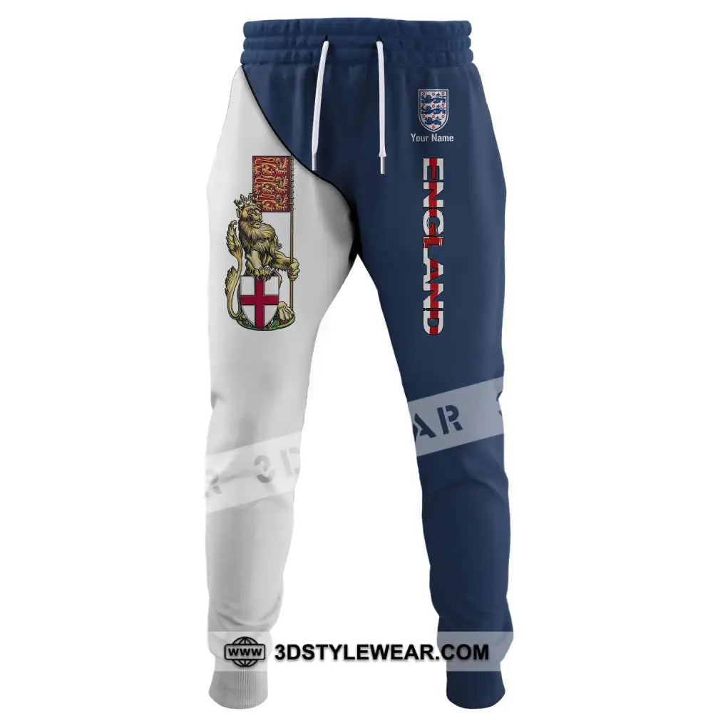 Unisex Pants - Custom England Football Name Three Lion