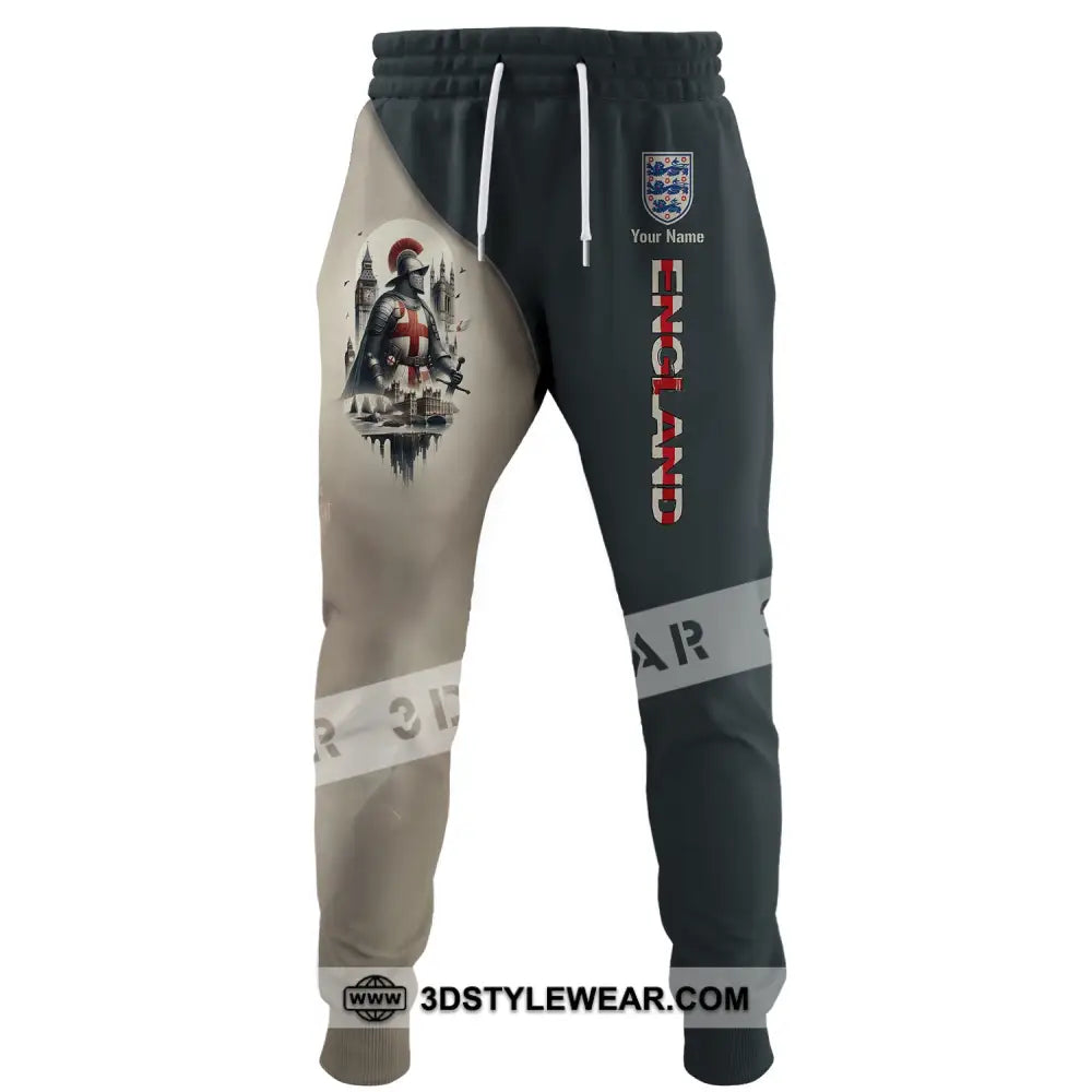 Unisex Pants - Custom Name 3D England Chevalier