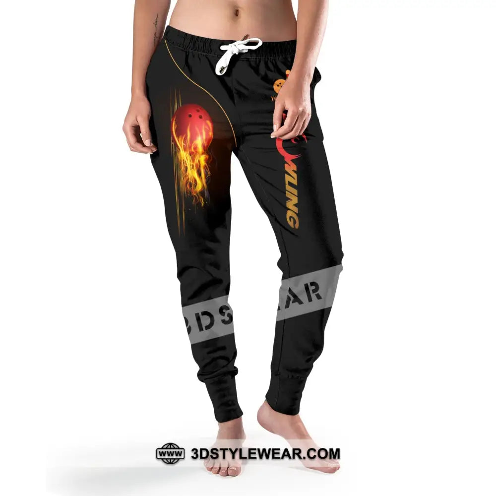 Unisex Pants - Custom Name Fire Bowling