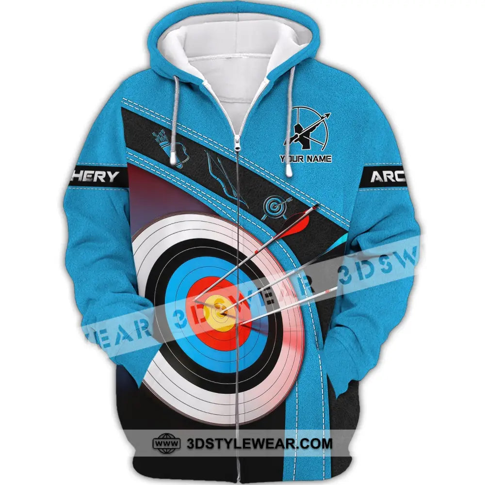 Unisex Shirt Archery T-Shirt Polo Gifts For For Lovers Zipper Hoodie / S