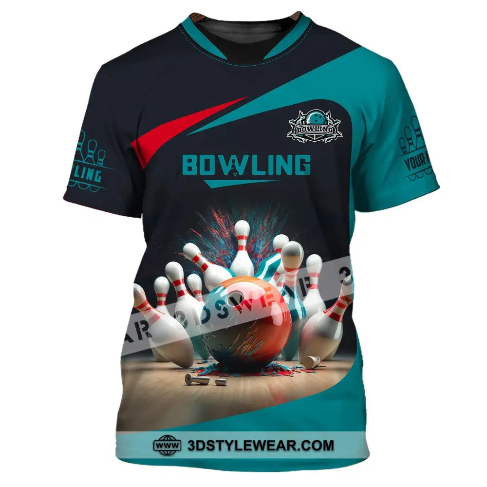 Unisex Shirt Bowling T-Shirt Custom Name For Lovers / S