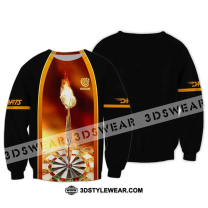 Unisex Shirt Custom Darts Hoodie Team T-Shirt Gift For Players Long Sleeve / S