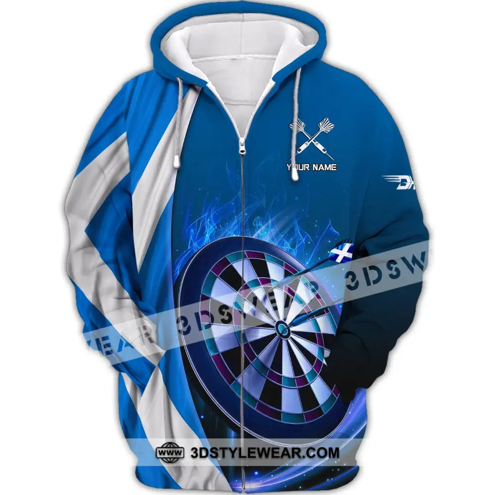 Unisex Shirt Custom Darts Polo Hoodie Team T-Shirt Gift For Players Zipper / S