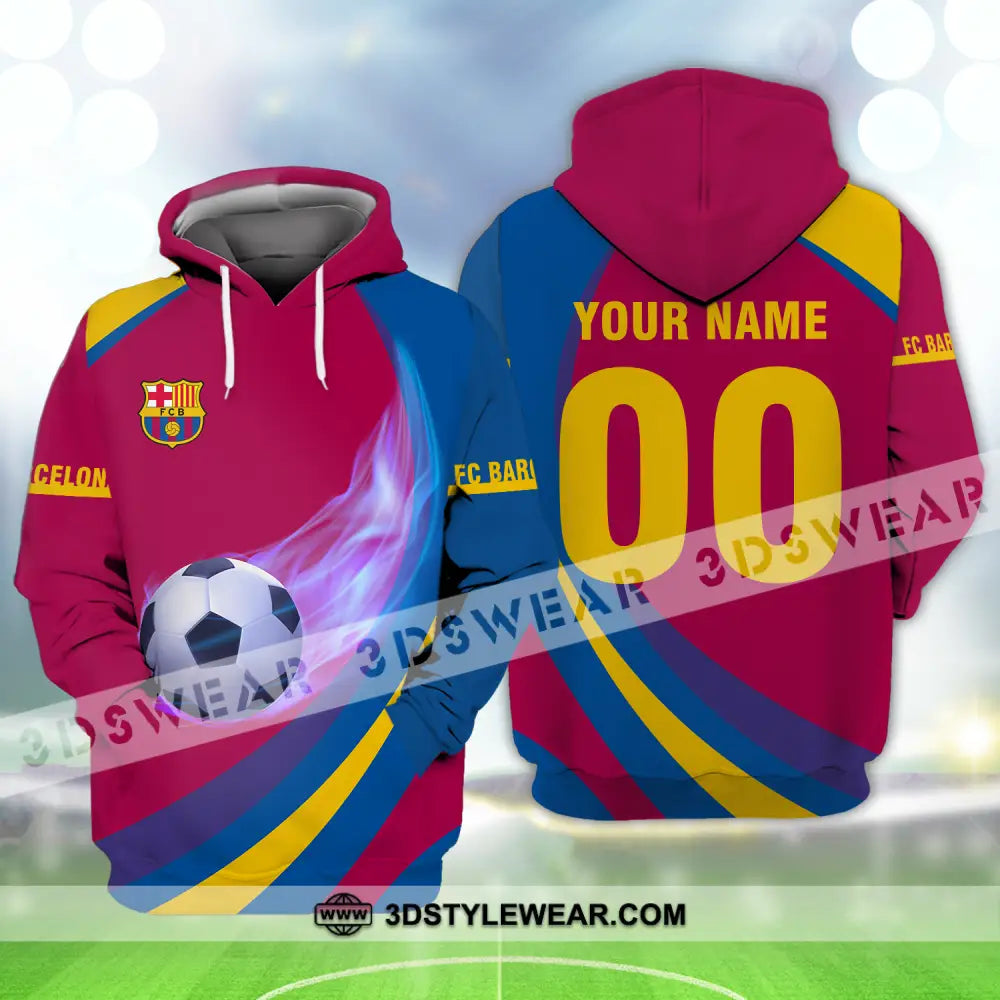 Unisex Shirt - Custom Name And Number Blaugrana Lover Hoodie / S T-Shirt